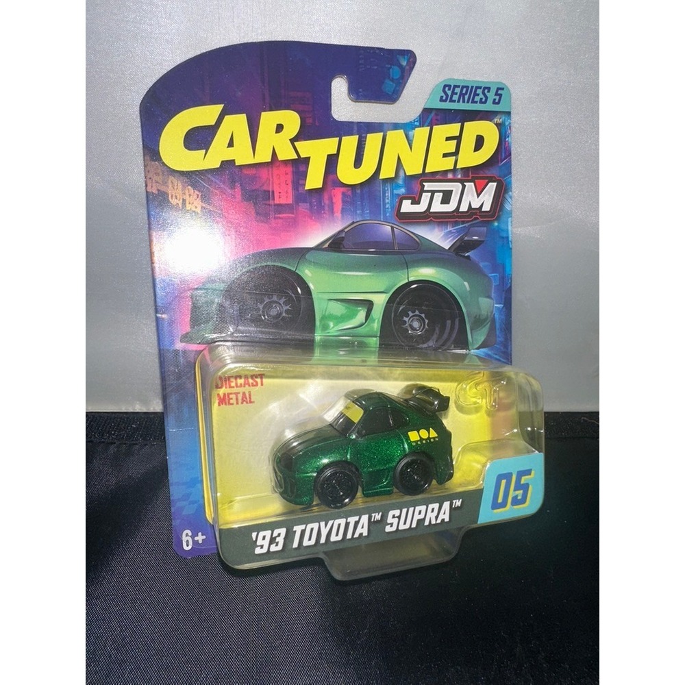 CarTuned JDM Series 5 93 Toyota Supra Diecast Metal Green Metallic Car 05 MGA